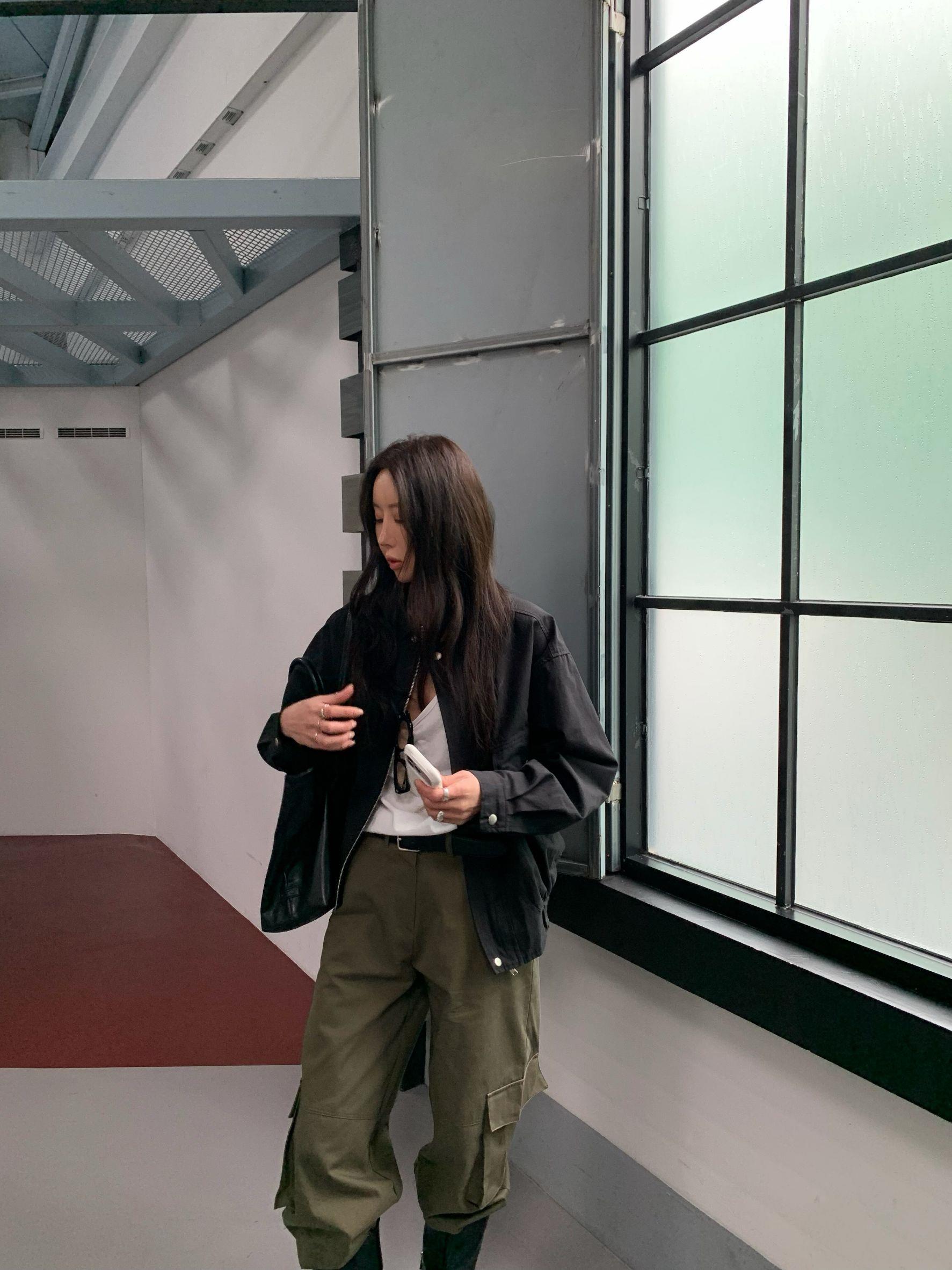下擺縮腰夾克外套